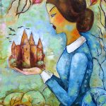 Obraz z dziewczyną Jane Eyre
