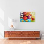 Obraz z czajniczkiem i cytrynami